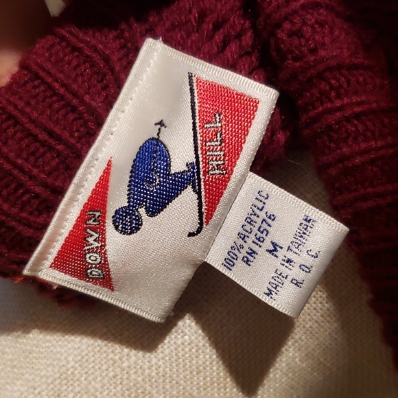 DOWN HILL vintage sweater SZ MED - Picture 5 of 8